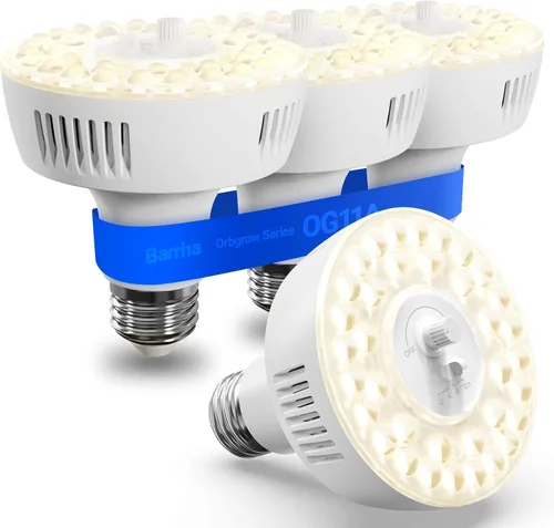 Miniatura 19 de Barrina Orbgrow OG11A - Bombillas de cultivo para plantas de interior, atenuación y sincronización integradas, 4000K 11W (equivalente a 100 W)