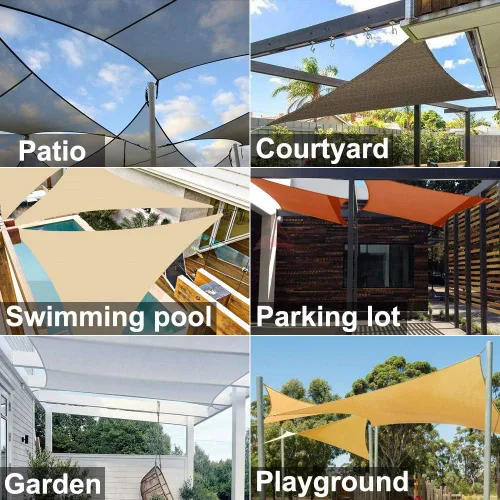 Miniatura 6 de Kit de herramientas para toldo, kit de accesorios de acero inoxidable para triángulo, cuadrado, rectangular, instalación de toldo para patio y césped