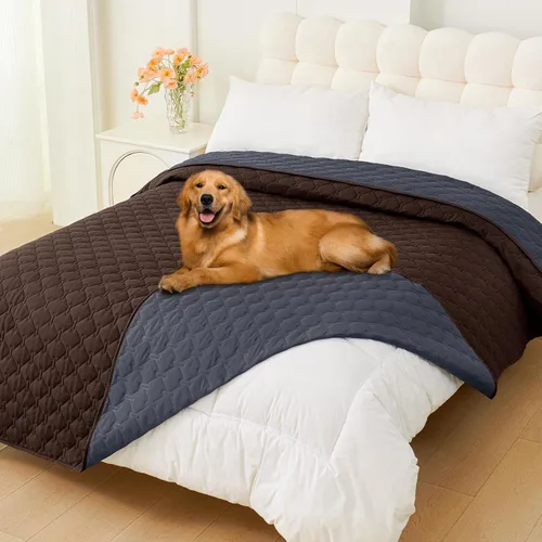 Miniatura 89 de Smiry Funda Impermeable para Cama de Perro, Manta Suave Reversible para Mascotas, Lavable a Prueba de Fugas para Gatos y Perros, Funda para Sofá