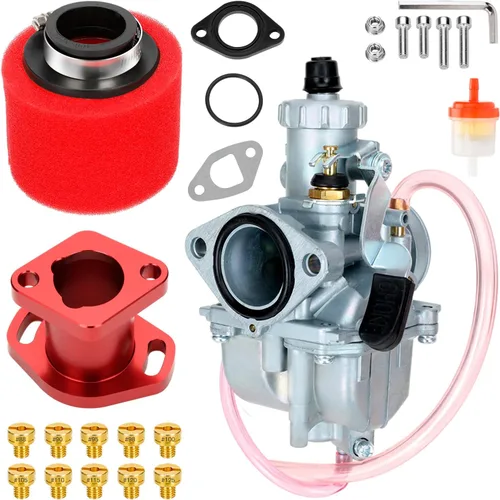 FVRITO VM22 Carburador de Carrera de Rendimiento para Predator 212cc 196cc Coleman CT200U BT200X KT196 Mini Bike Go Kart GX160 GX200 6.5HP OHV Motor