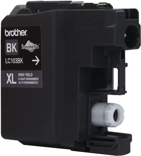 Miniatura 7 de Cartucho de tinta negro de alto rendimiento Brother LC103BK, tinta negra de repuesto, rendimiento de páginas de hasta 600 páginas, cartucho
