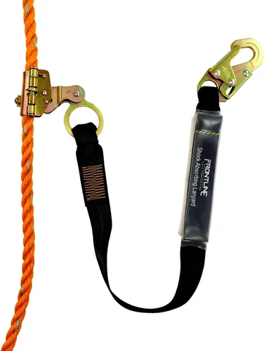 Miniatura 2 de FRONTLINE FALL PROTECTION RGSS58ES - Cuerda de agarre de 5/8 pulgadas con cordón de 3 pies Cumple con OSHA y ANSI Cordón de gancho a presión