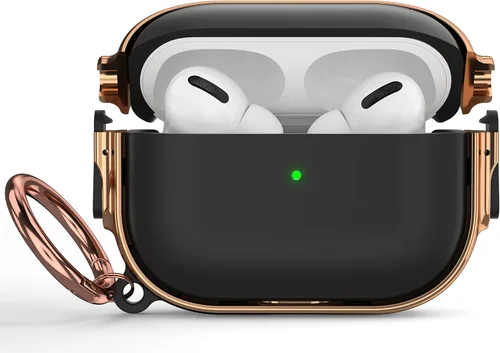 Miniatura 78 de Maxjoy Funda para AirPods 3 con cerradura, bonita funda protectora rígida para AirPod 3 de tercera generación para mujeres y hombres con llavero