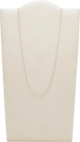 Miniatura 2 de Fossil - Collar con colgante de acero inoxidable en tono dorado para mujer