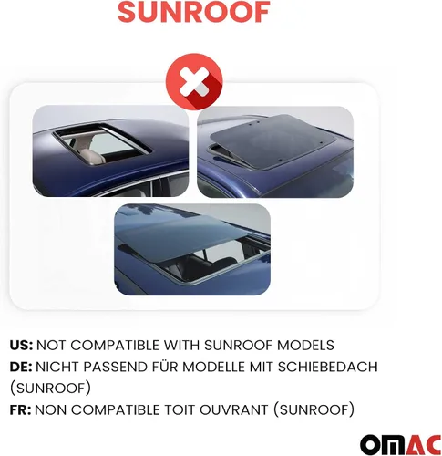 Miniatura 3 de OMAC Barras transversales de aluminio para Toyota RAV4 2006-2012 – Max 165 lb / 75 kg – 2 barras plateadas