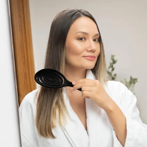 Miniatura 6 de Ninabella Cepillo desenredante para cabello para mujeres y hombres, no tira, cepillos alisadores para cabello lacio y rizado, cepillo desenredante