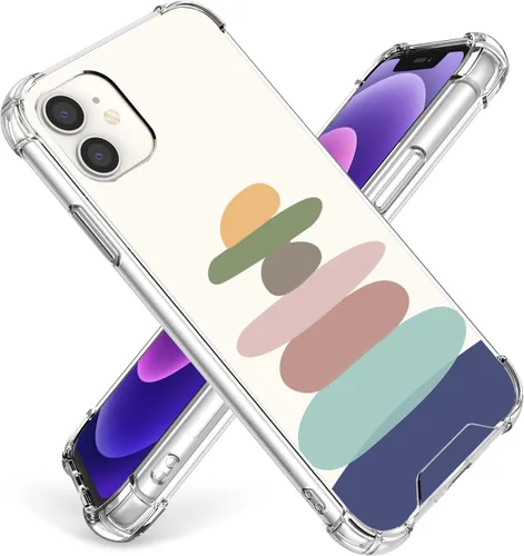 Miniatura 13 de Funda de cristal para iPhone 11 Pro (2019) de 5.8 pulgadas, bonita funda protectora transparente, diseño floral de encaje blanco [no amarillento]