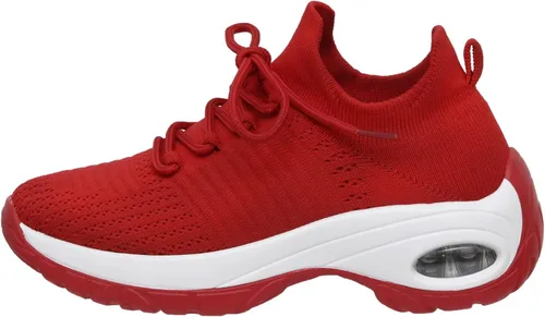 Miniatura 4 de CUSHIONAIRE Tenis Blaze de punto elástico para mujer + espuma viscoelástica y tecnología LiteSole