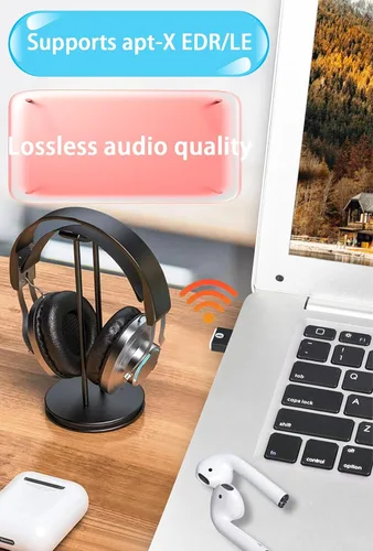 Miniatura 4 de Adaptador USB Bluetooth 5.3 para PC compatible con Windows 11/10/8.1/7, Plug &Play para Win11/10, Mini 5.3+EDR Bluetooth Dongle receptor