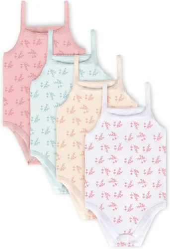 Miniatura 7 de Feathers Leafy Style - Body para bebé niña, súper suave, de una pieza para niños pequeños (paquete de 4)