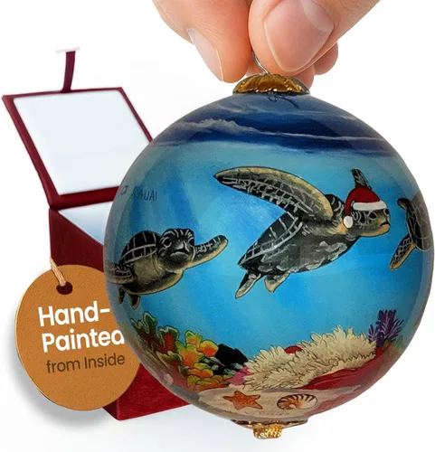 Miniatura 8 de Encantador Adorno Coleccionable de Hula Kids Aloha Kauai Pintado a Mano en Vidrio con Caja de Regalo CP/K de Maui by Design