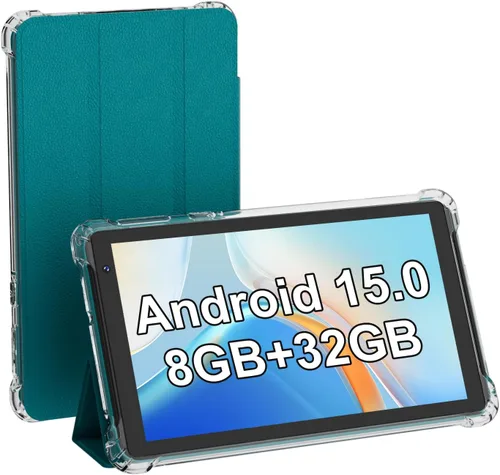 Miniatura 9 de Tablet Android 15 Tablets con funda 7 pulgadas, 8GB RAM, 32GB ROM soporte 1TB Expandir PC Tablet PC, procesador de cuatro núcleos, pantalla táctil