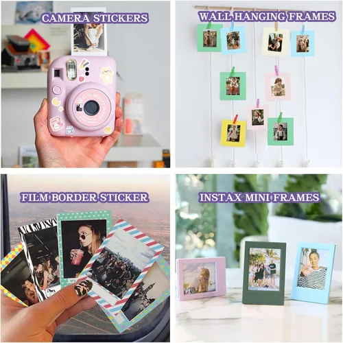 Miniatura 5 de Kit de accesorios para funda Fujifilm Instax Mini 12 para cámara instantánea + álbum para mini película de 3 pulgadas + filtros de color + álbum