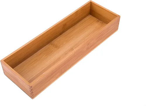 Miniatura 13 de Caja organizadora de bambú para guardar ropa y joyas Caddy Cajas organizadoras cuadradas Cajas de almacenamiento de madera para snacks y nueces