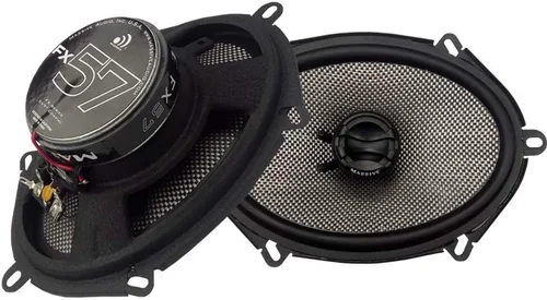 Miniatura 7 de Massive Audio Altavoces coaxiales FX5 de 5.25 pulgadas para automóvil, potencia máxima de 150 W, imán de 8 onzas, sensibilidad de 88 dB