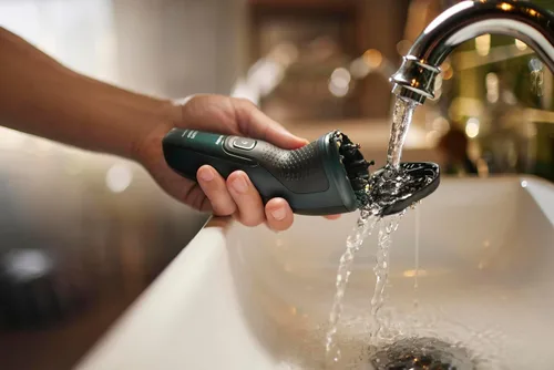 Miniatura 9 de Philips Norelco Shaver 2600 Series, afeitadora eléctrica en seco y húmedo, recortadora emergente, tapa P, bolsa de viaje, verde bosque oscuro