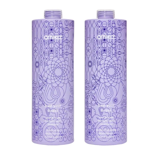 Miniatura 13 de amika bust your brass cool blonde strength repair shampoo