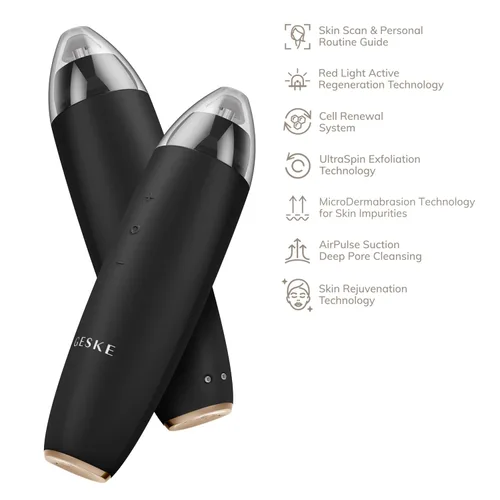 Miniatura 4 de GESKE SmartAppGuided™ MicroDermabrasion Blackhead Remover 7 en 1 Removedor de puntos negros Limpiador eléctrico de poros Innovadora taza
