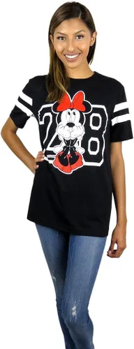 Miniatura 4 de Disney - Camiseta de fútbol de Minnie Mouse Varsity para mujer