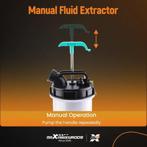 Miniatura 2 de maXpeedingrods Extractor de fluido manual de 2.5 galones/9.5L, bomba extractora de aceite automotriz, bomba de llenado de transmisión, cambiador