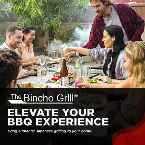 Miniatura 7 de The Bincho Grill - Carbón Binchotan 5 kg – Carbón de madera dura premium estilo parrilla japonesa, 95% de carbono, sin humo, alto calor, larga