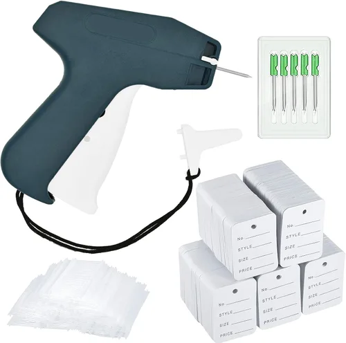 Miniatura 8 de Kit de pistola de etiquetado de 2006 piezas para ropa con 400 etiquetas de precio, incluyendo pistola de etiquetado Liumai, 5 agujas de acero, 1600