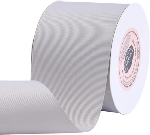 Miniatura 144 de Vatin - Rollo de cinta de grogrén, rollos de 25-50 yardas, perfecto para decoración de bodas, coronas, baby showers, envolturas de paquete de regalo