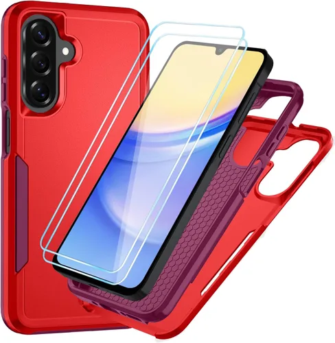 Miniatura 65 de Funda para Samsung Galaxy A15 5G con protector de pantalla HD [protección contra caídas de grado militar] Protección de cuerpo completo resistente a
