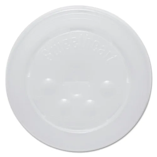 Solo L16BL-0100 Tapa de plástico con ranura para pajita, translúcida, para tazas frías de papel individual (caja de 2000)