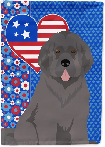 Miniatura 367 de Caroline's Treasures WDK5119GF - Bandera de jardín americana de Airedale Terrier de Estados Unidos, color negro y tostado, bandera decorativa
