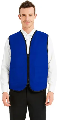 Miniatura 3 de TopTie Supermercado Uniforme Chaleco Cremallera Voluntarios Evento Chaleco Chaleco Unisex