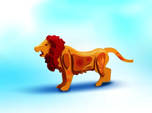 Miniatura 3 de Lion - Kit de rompecabezas europeo 3D; arte y manualidades, kit
