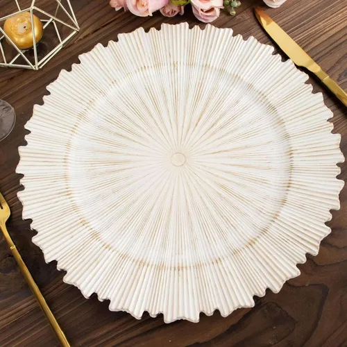 Miniatura 25 de Efavormart - Paquete de 10 platos de postre de plástico francés – Azul y Blanco Floral, platos de ensalada desechables redondos de 7 pulgadas