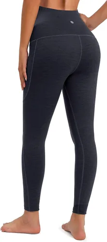 Miniatura 3 de Heathyoga Leggings de maternidad con bolsillos, leggings de embarazo para mujer, leggings de entrenamiento de maternidad, pantalones de yoga