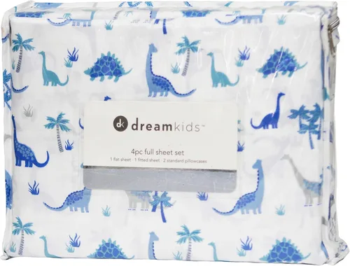 Miniatura 4 de Juego de sábanas tamaño individual para niños y niñas, sábanas para niños, linda sábana de cama, incluye sábana plana, ajustable y funda de Azul