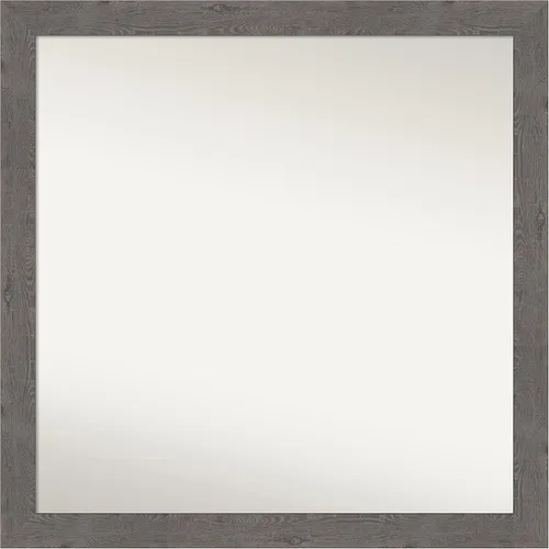 Miniatura 44 de Amanti Art Espejo de baño gris para sobre el fregadero, 31 x 48 pulgadas, espejo de tocador rectangular estrecho de color gris, marco de madera