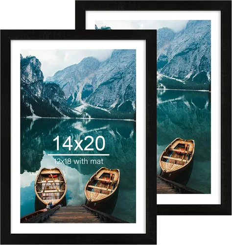Miniatura 52 de Hongkee - Juego de 2 marcos de fotos, HK042515-MD5.5X8.5-BK(2PK)