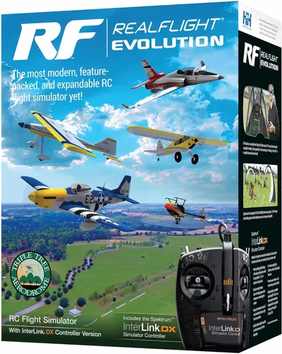 Miniatura 2 de Software de simulador de vuelo RC REALFLIGHT Evolution con controlador Interlink DX incluido, simuladores RFL2000 compatibles con cascos VR