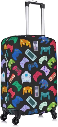 Miniatura 3 de Teery-YY Funda de equipaje de viaje patrón de controlador de armas de videojuegos protector de maleta de equipaje para 18 a 32 pulgadas