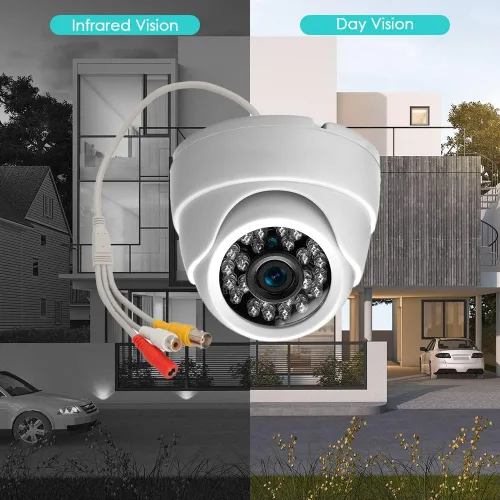 Miniatura 4 de CCTV 24ir LED 1/3 CCD 800tvl cámara audio interior de la bóveda D/n cámara de vigilancia de seguridad