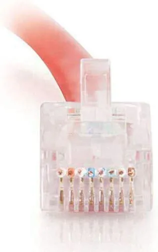 Miniatura 123 de C2G 24494 Cable cruzado Cat5e - Cable de conexión de red sin blindaje sin arranque, naranja (3 pies, 3.0 ft)