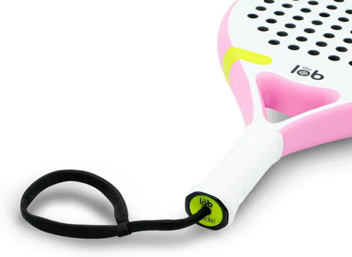 Miniatura 2 de Pala de pádel de fibra de carbono 3K de forma redonda para hombres y mujeres - Potencia y control de precisión, durabilidad, personalizable Rosa