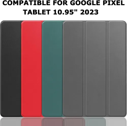 Miniatura 6 de NINKI Funda para tablet Google Pixel – Cuero, policarbonato duro a prueba de golpes + carcasa trasera de piel sintética, funda ligera con soporte