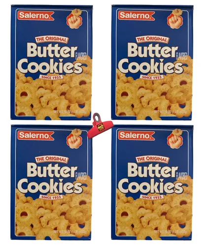 Salernos Cookies - Munchie Box Curations (mantequilla, (4) cajas de 16 onzas)