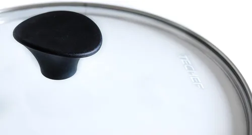 Miniatura 3 de TeChef - Sartén de color de 12 pulgadas con tapa de vidrio, recubierta con DuPont Teflon® Select - Colección de colores/revestimiento antiadherente