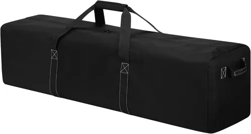 Miniatura 12 de Bolsa de lona grande de 36 pulgadas para viajes, bolsa de lona extra grande resistente de 100 litros con 2 asas laterales, bolsa de almacenamiento