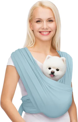 Miniatura 10 de Transportador para perros pequeños, transportador de perros con orientación frontal, eslinga para gatos manos libres, tamaño ajustable, reduce