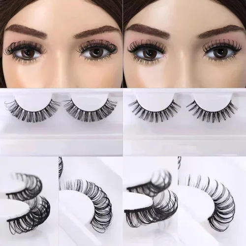 Miniatura 82 de 10 pares de pestañas rusas 3D voluminosas, con curvatura DD, pestañas postizas de visón sintético, pestañas de 19/32 de pulgada que parecen S09