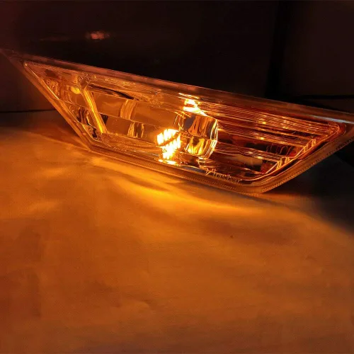 Miniatura 2 de Lente transparente Led luz de marcador lateral para 2016 en adelante Hon'da Civic Sedan/Coupe/Hatchback reemplazar OEM # H02551127N halógeno