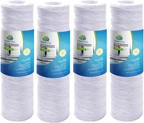 CFS Paquete de 4 cartuchos de filtro de agua de sedimentos para heridas compatibles con modelos WHKF-WHSW - Elimina el mal sabor y el olor -